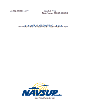 UNITED STATES NAVYNAVSUP P-730