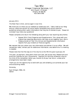 Client Tax Organizer - Blue & Co., LLC