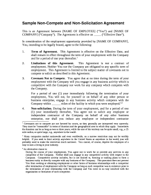 Non-Compete and Non-Solicitation Agreement