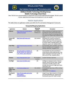Fillable Online Mobile Technology Cheat Sheet Fax Email Print - pdfFiller