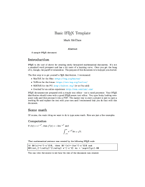 Fillable Online Basic LATEX Template Fax Email Print pdfFiller Fillable Online Basic LATEX Template Fax Email Print pdfFiller