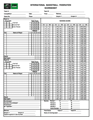 basketball scoresheet fiba fillable printable top forms to basketball score sheet