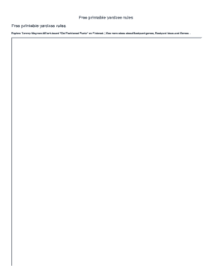 Free of charge printable yardzee legislation Fill On the web, Printable graphic regarding Yardzee Rules Printable named Cost-free printable yardzee legislation Fill On-line, Printable