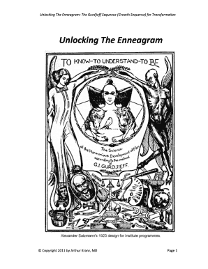 Fillable Online Unlocking The Enneagram: The Gurdjieff Sequence (Growth ...