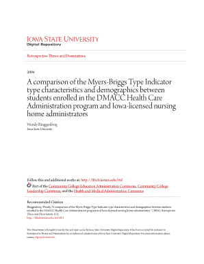 Dissertation appendix myers briggs type indicator