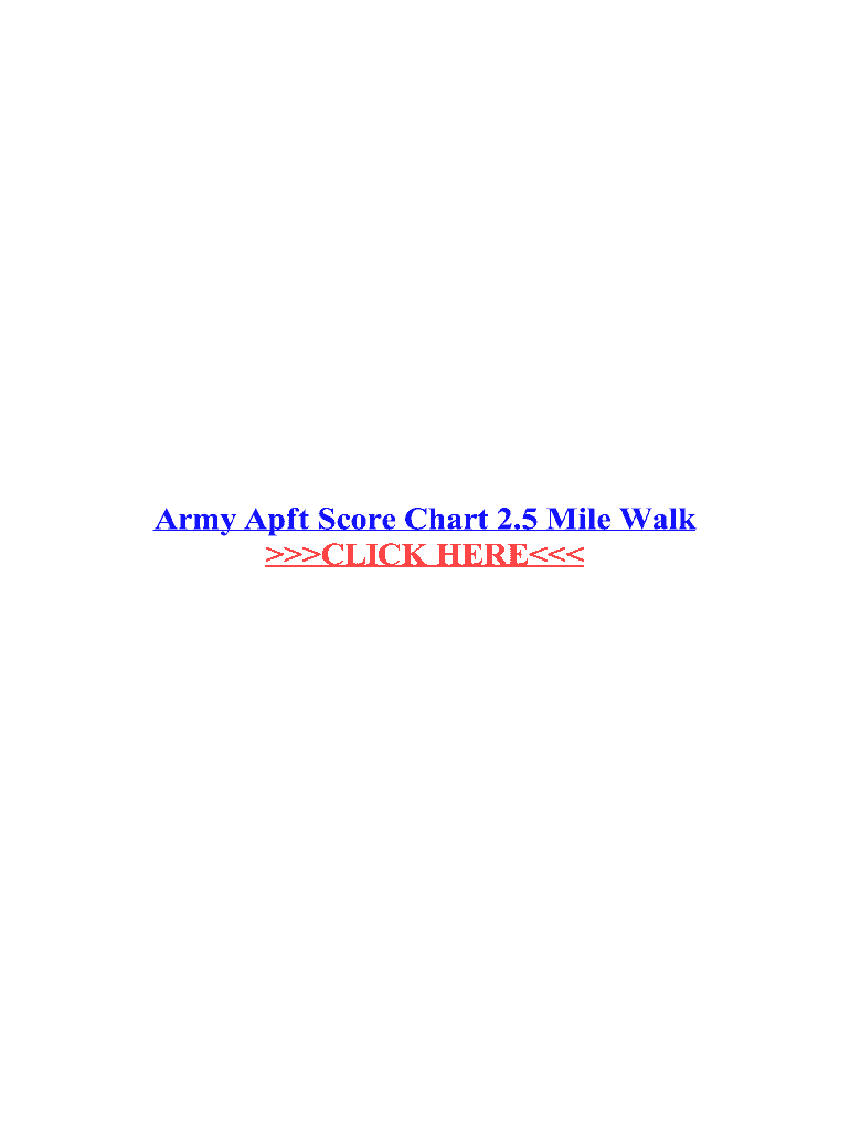 Fillable Online Army Apft Score Chart 2 Fax Email Print pdfFiller