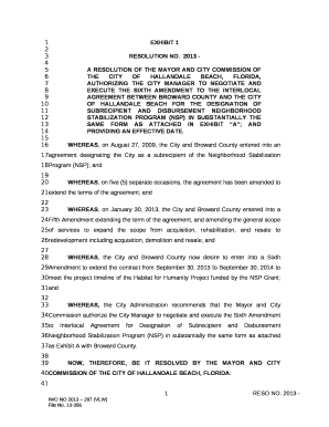 A RESOLUTION OF THE MAYOR AND CITY COMMISSION OF THE CITY OF HALLANDALE BEACH, FLORIDA, AUTHORIZING THE CITY MANAGER TO NEGOTIATE AND EXECUTE THE SIXTH AMENDMENT TO THE INTERLOCAL AGREEMENT BETWEEN BROWARD COUNTY AND THE CITY OF HALLANDALE