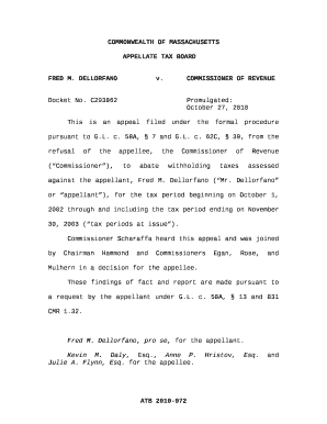 62C, 39, from the refusal of the appellee, the Commissioner of Revenue (Commissioner), to abate withholding taxes assessed against the appellant, Fred M