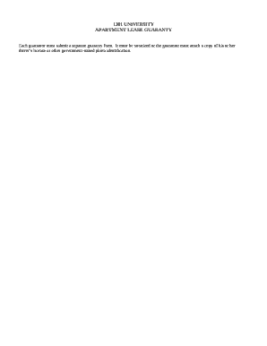 Each guarantor must submit a separate guaranty form