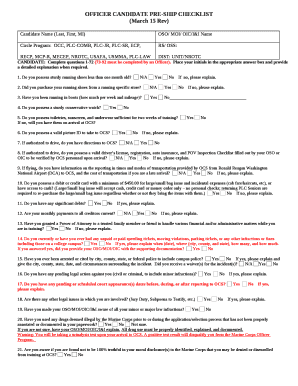 CANDIDATE:Complete questions 1-72 (73-92 must be completed by an Officer)