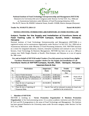 National Institute of Food Technology Entrepreneurship and Management (NIFTEM)