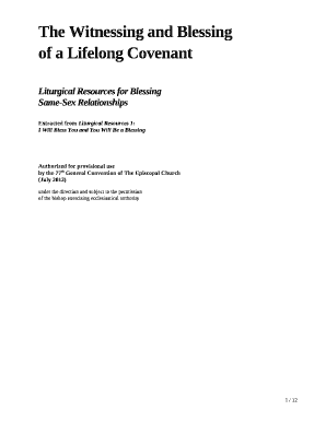 Liturgical Resources for Blessing