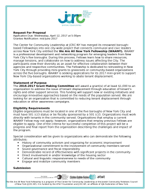 Application Due: Wednesday, April 12, 2017 at 5:00pm