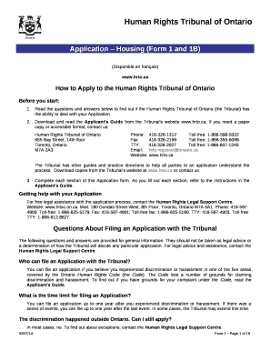 Read the questions and answers below to find out if the Human Rights Tribunal of Ontario (the Tribunal) has the ability to deal with your Application