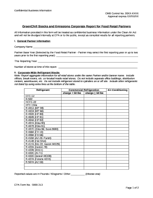 GreenChill Stocks and Emissions Corporate Report for Food Retail Partners