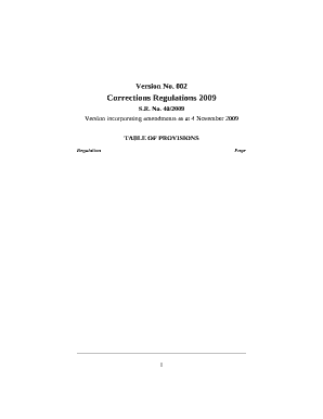 Version incorporating amendments as at 4 November 2009