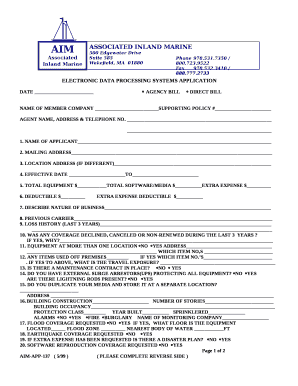 ELECTRONIC DATA PROCESSING SYSTEMS APPLICATION