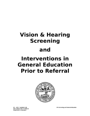 Vision & Hearing Screening