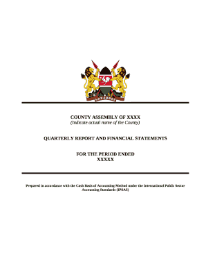 COUNTY ASSEMBLY OF XXXX