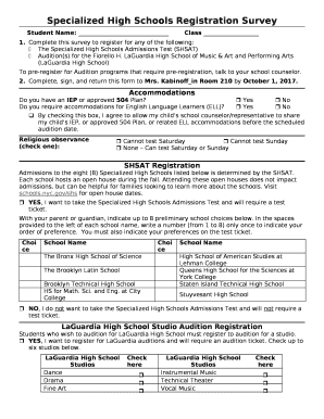 The Specialized High Schools Admissions Test (SHSAT)