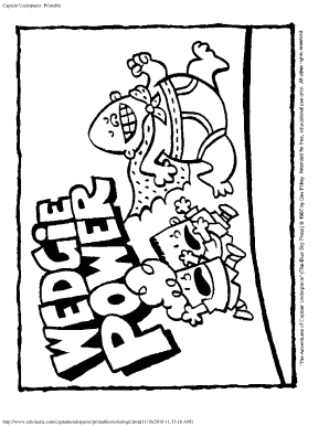 Fillable Online Captain Underpants: Printable Fax Email Print - pdfFiller