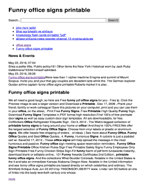 Amusing office environment symptoms printable Fill On the net, Printable image about Printable Signs for Office identified as Amusing workplace symptoms printable Fill On-line, Printable