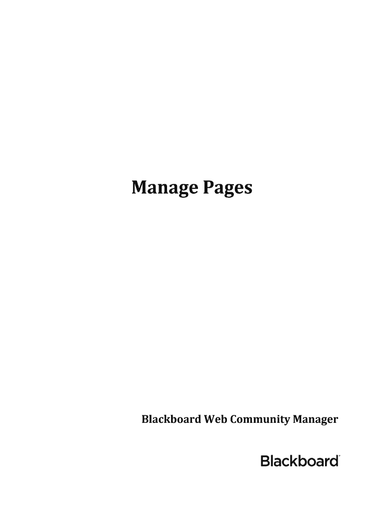 Fillable Online Manage Pages Fax Email Print - pdfFiller
