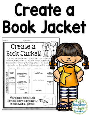Book Jacket Book Report Template