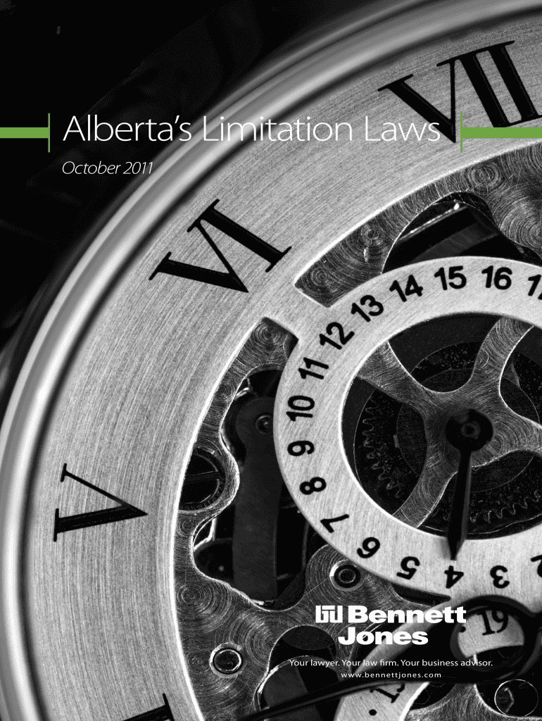 Fillable Online Albertas Limitation Laws Fax Email Print pdfFiller
