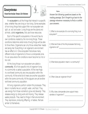 fillable online cross curricular reading comprehension worksheets d 2 of 36 fax email print pdffiller