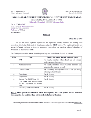 jntu hyderabad transcripts application form