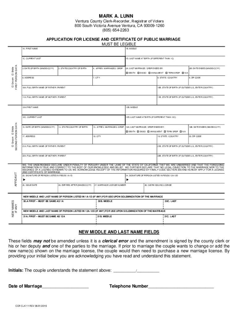 The marriage license must be used within the State of California Preview on Page 1