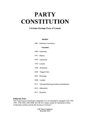 Fillable Online Christian Heritage Party of Canada Fax Email Print