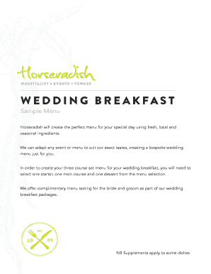 fillable online horseradish will create the perfect menu for your