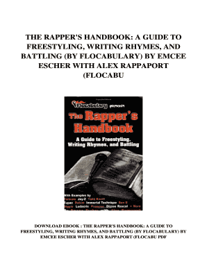 Fillable Online THE RAPPER'S HANDBOOK: A GUIDE TO Fax Email Print - pdfFiller