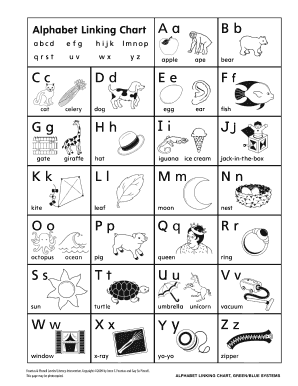 Fillable Online Alphabet Linking Chart Fax Email Print - pdfFiller