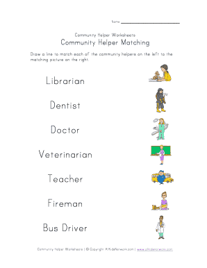 Fillable Online Community Helper Worksheets Fax Email Print - pdfFiller