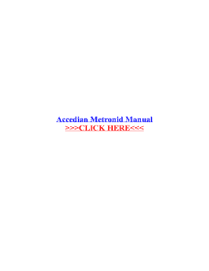 accedian metronid gt manual