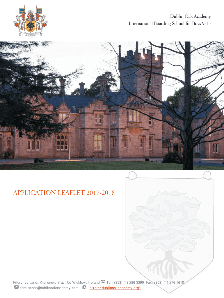 Fillable Online Dublin Oak Academy Fax Email Print - pdfFiller