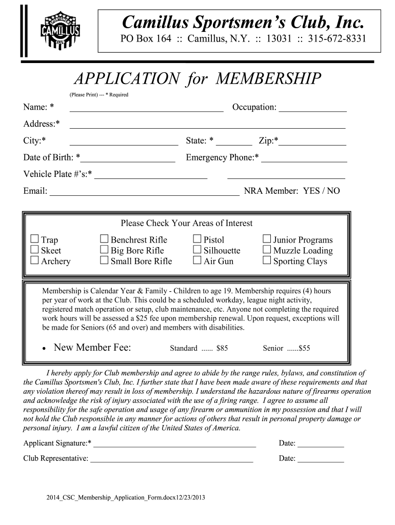 camillus sportsman club Preview on Page 1