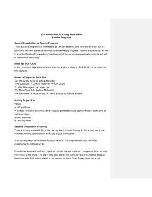 Fillable Online Passive Programs Fax Email Print - pdfFiller