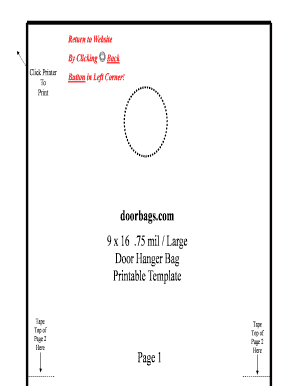 door hanger template for publisher