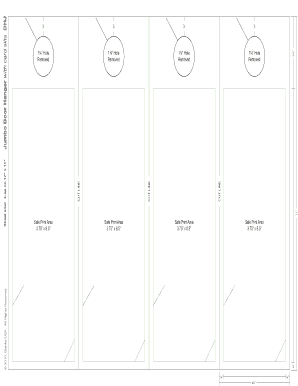 Fillable Online Jumbo Door Hanger with card slits DHJ Fax Email Print ...