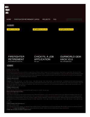 fillable online firefighter retirement cards fax email print pdffiller retirement cards to print