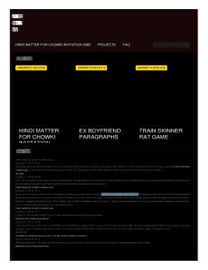 HINDI MATTER FOR CHOWKI INVITATION SMS