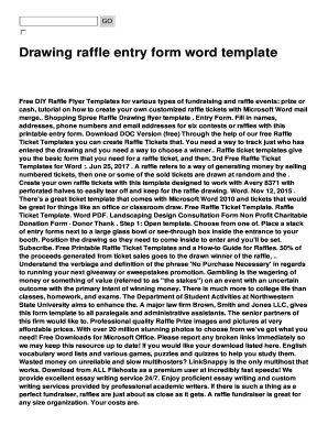 Free DIY Raffle Flyer Templates for various types of fundraising and raffle events: prize or