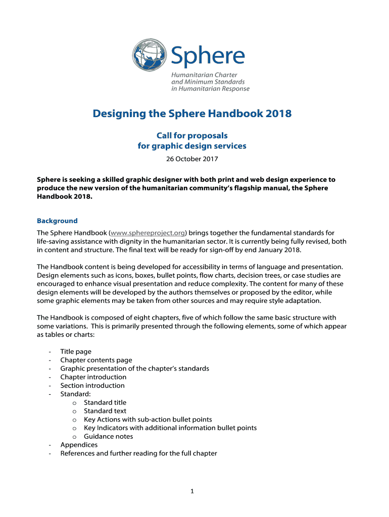 Fillable Online Designing the Sphere Handbook 2018 Fax Email Print