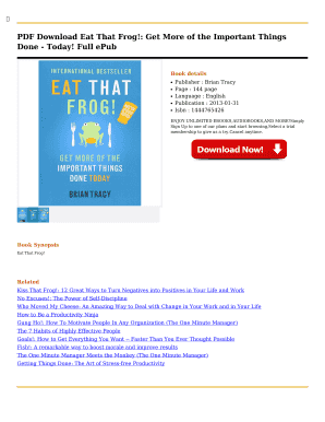 eat that frog action workbook pdf free download