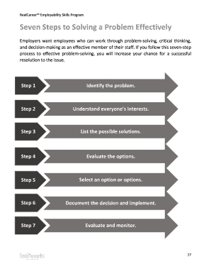 steps to problem solving pdf