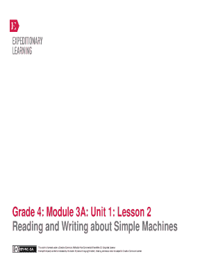 Fillable Online Grade 4: Module 3A: Unit 1: Lesson 2 Fax Email Print